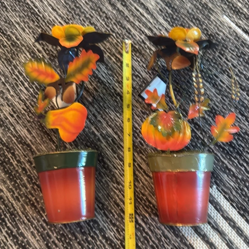 Colorful Metal Flower Pot Set (NWT)